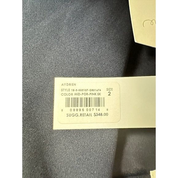 Joie Aydrien Striped Cady Midi Dress Navy Size 2 - Picture 6 of 8